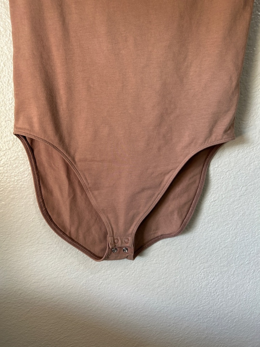 Old Navy Brown Short Sleeve V Neck Casual Body Suit Sz M TALL Summer TC0208 - Picture 7 of 7